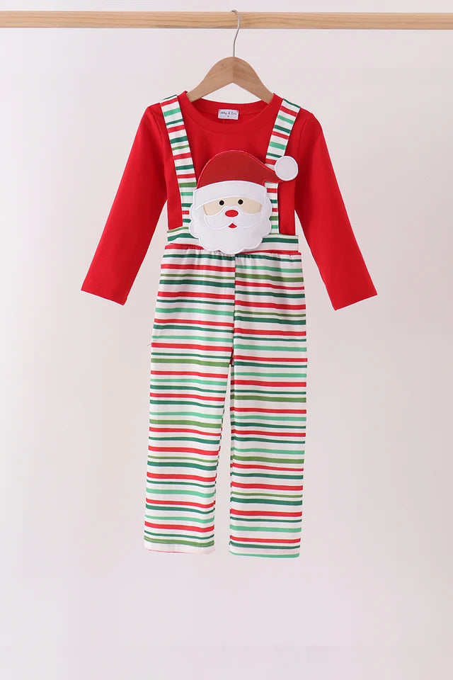 Red Santa Clause Applique Set